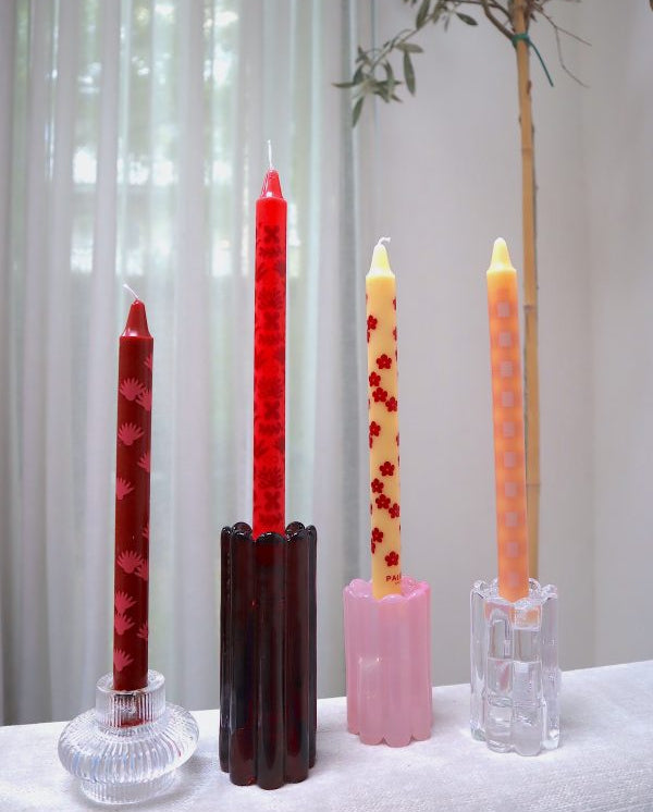 Bougies imprimé LUSH VELVET (set de 4)