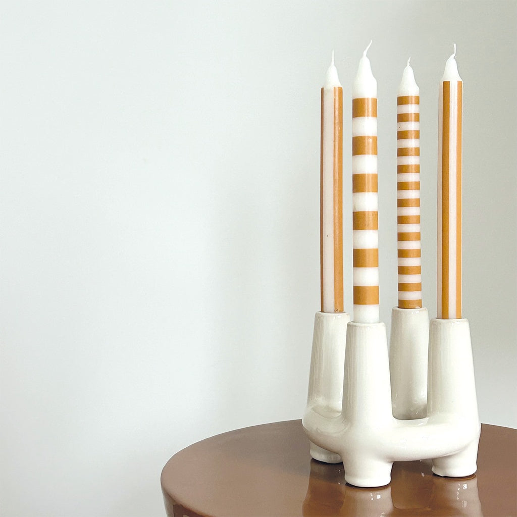 Bougies PAUL (set de 4 bougies) - ocre
