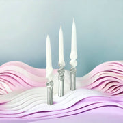 Bougies SNOWFLAKE - Lot de 3