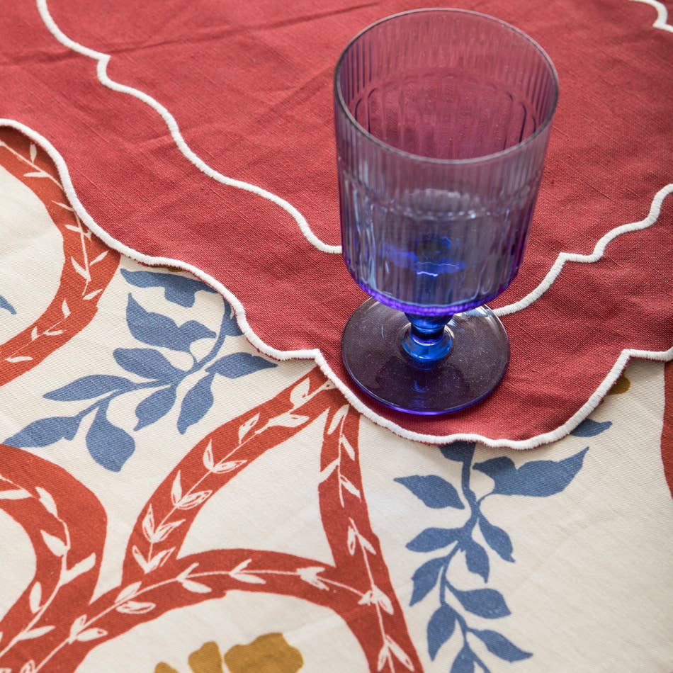 Nappe multicolore motif cachemire - 160x270 cm