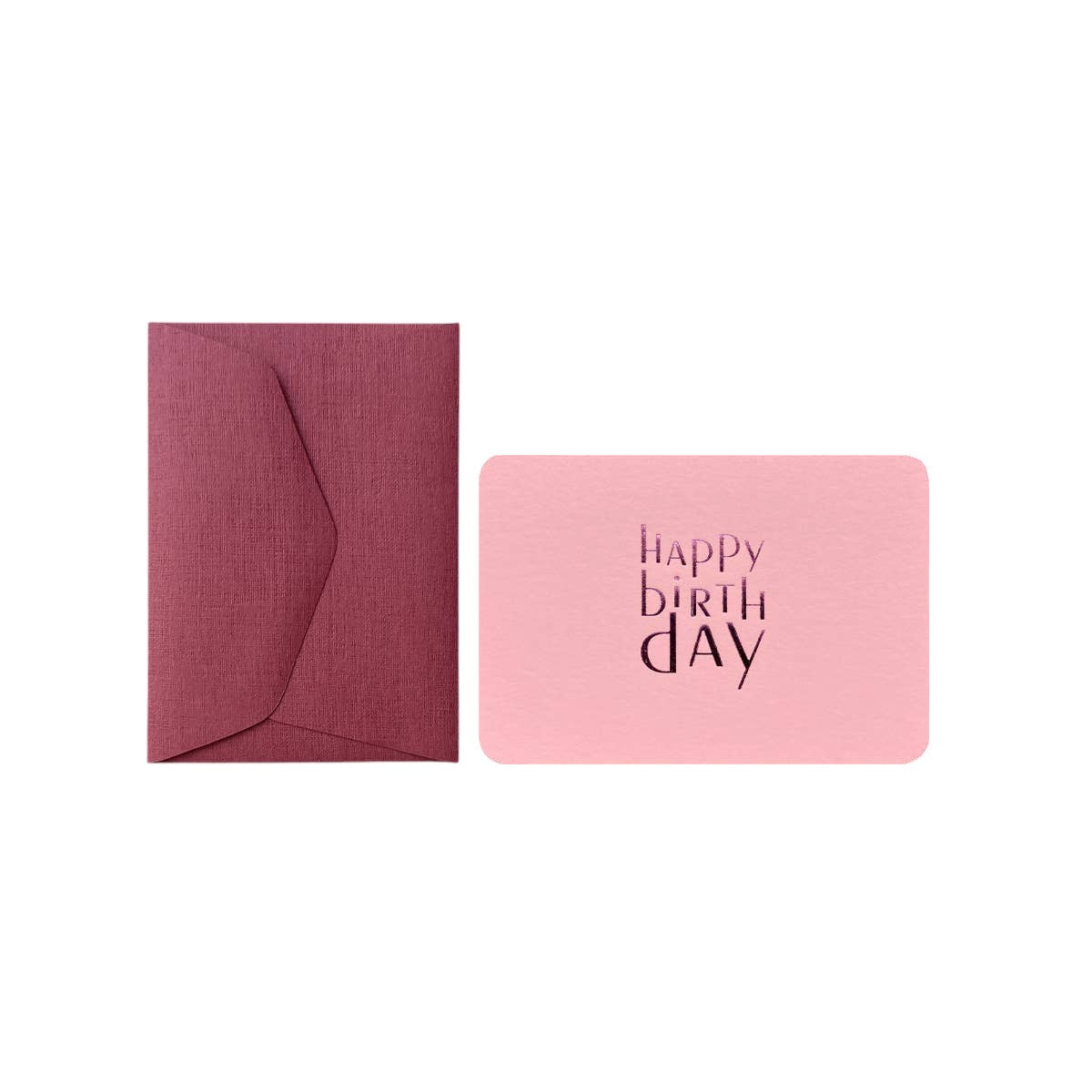 Mini carte et enveloppe - HAPPY BIRTHDAY