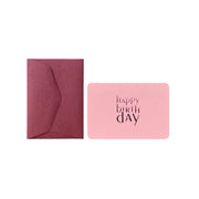 Mini carte et enveloppe - HAPPY BIRTHDAY