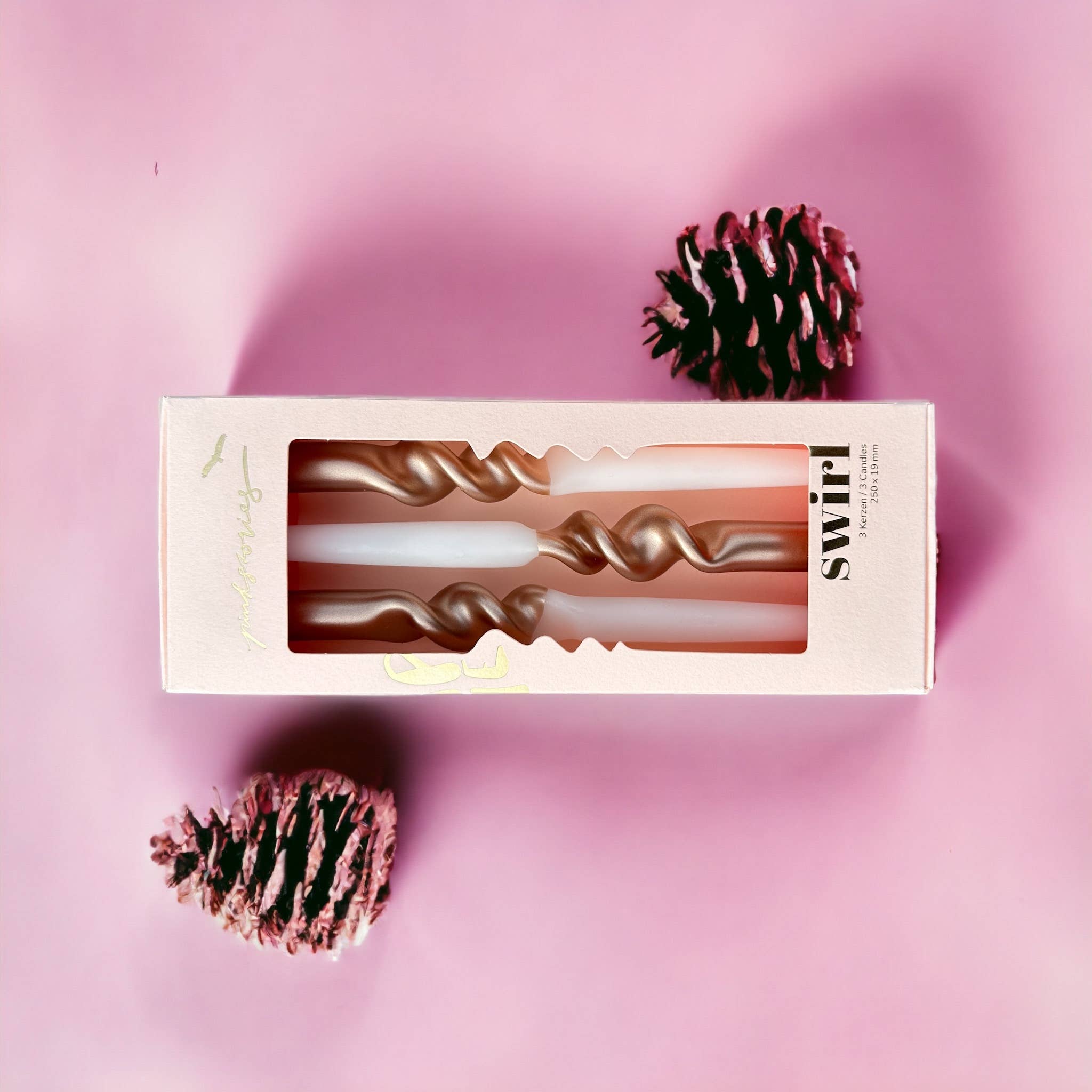 Bougies PANTOUFLES de BALLET - Lot de 3