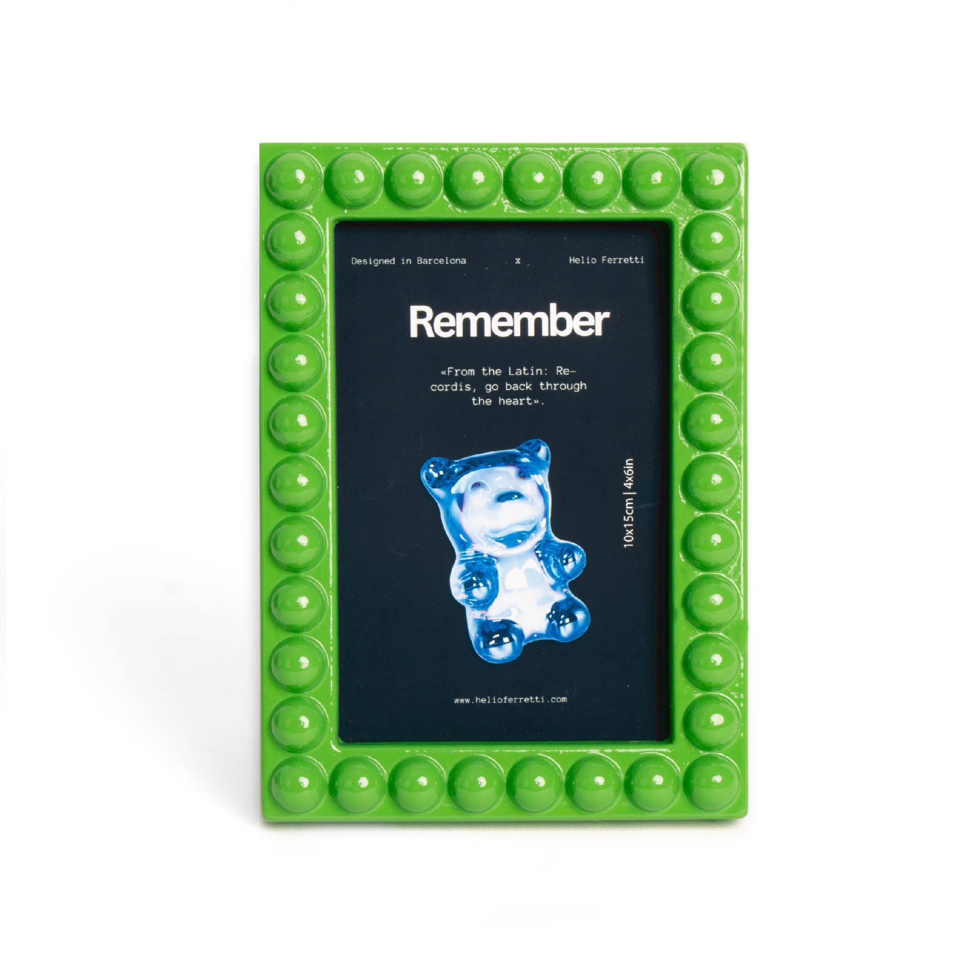 Cadre photo MEMORY vert, Helio Ferretti