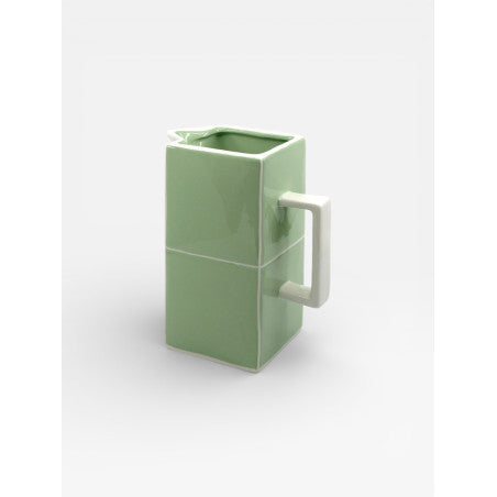 Carafe TILE - vert & blanc