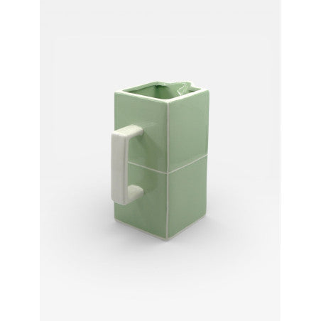 Carafe TILE - vert & blanc