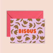 Carte BISOUS avec enveloppe, MA PETITE VIE