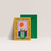 Carte d’anniversaire HAPPY BIRTHDAY TO YOU avec allumettes et enveloppe verte – Papier & Co