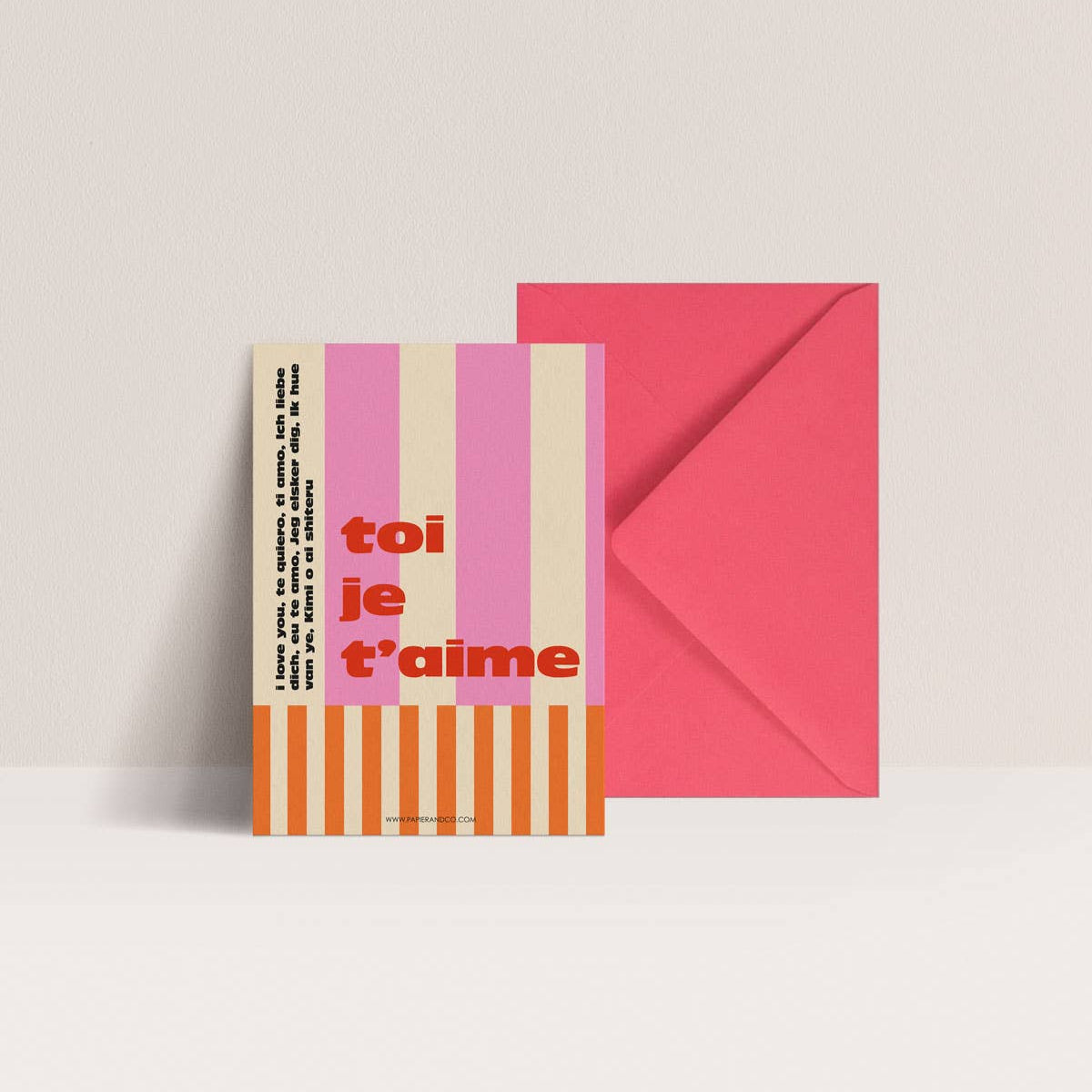Carte - TOI, JE T'AIME