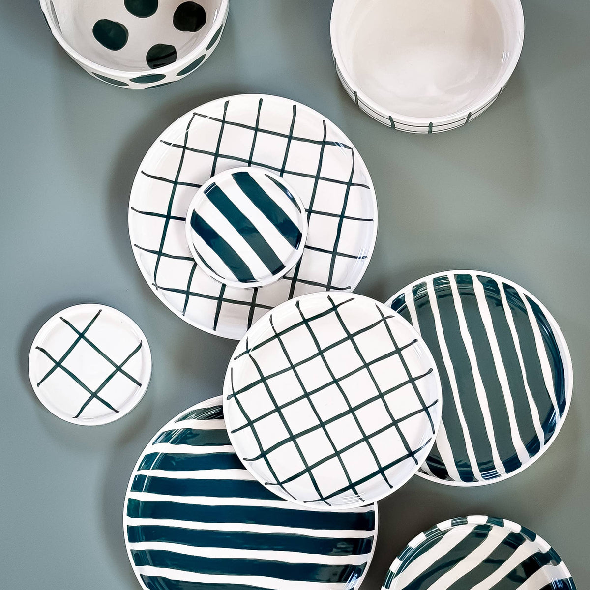 Assiette VERT DOUX