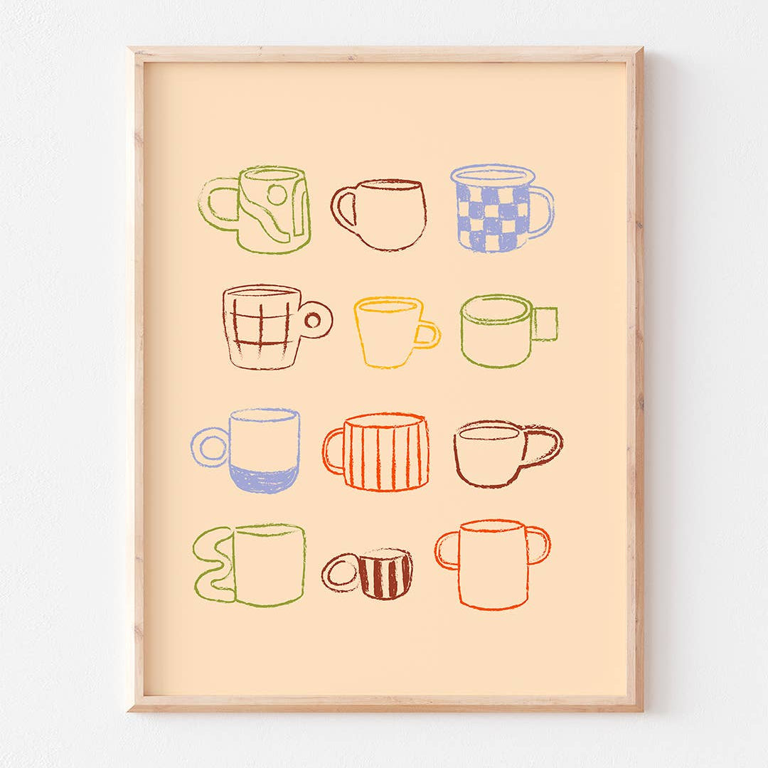 Affiche - Les tasses