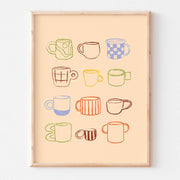 Affiche - Les tasses