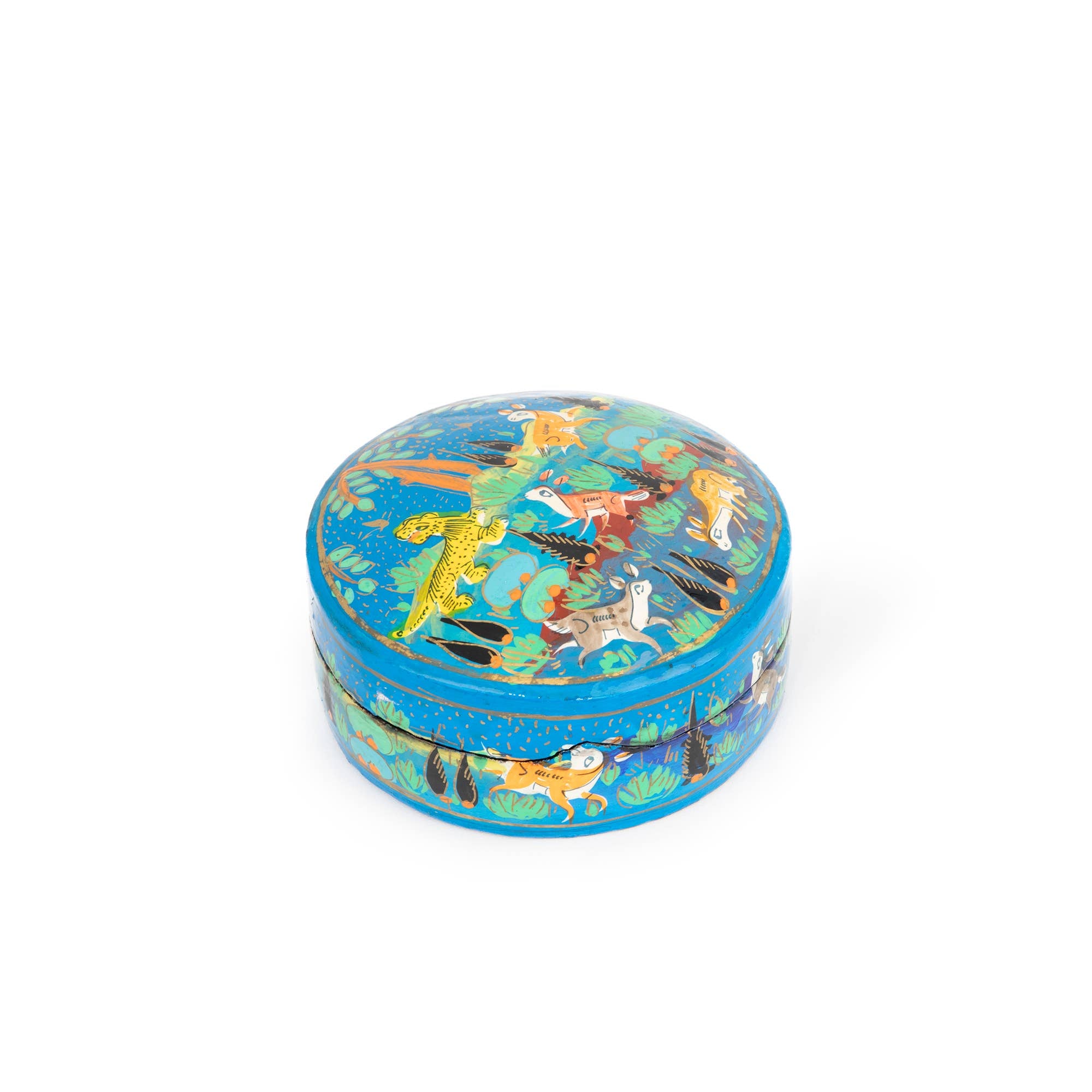 Lot de 6 sous-verres ronds bleus