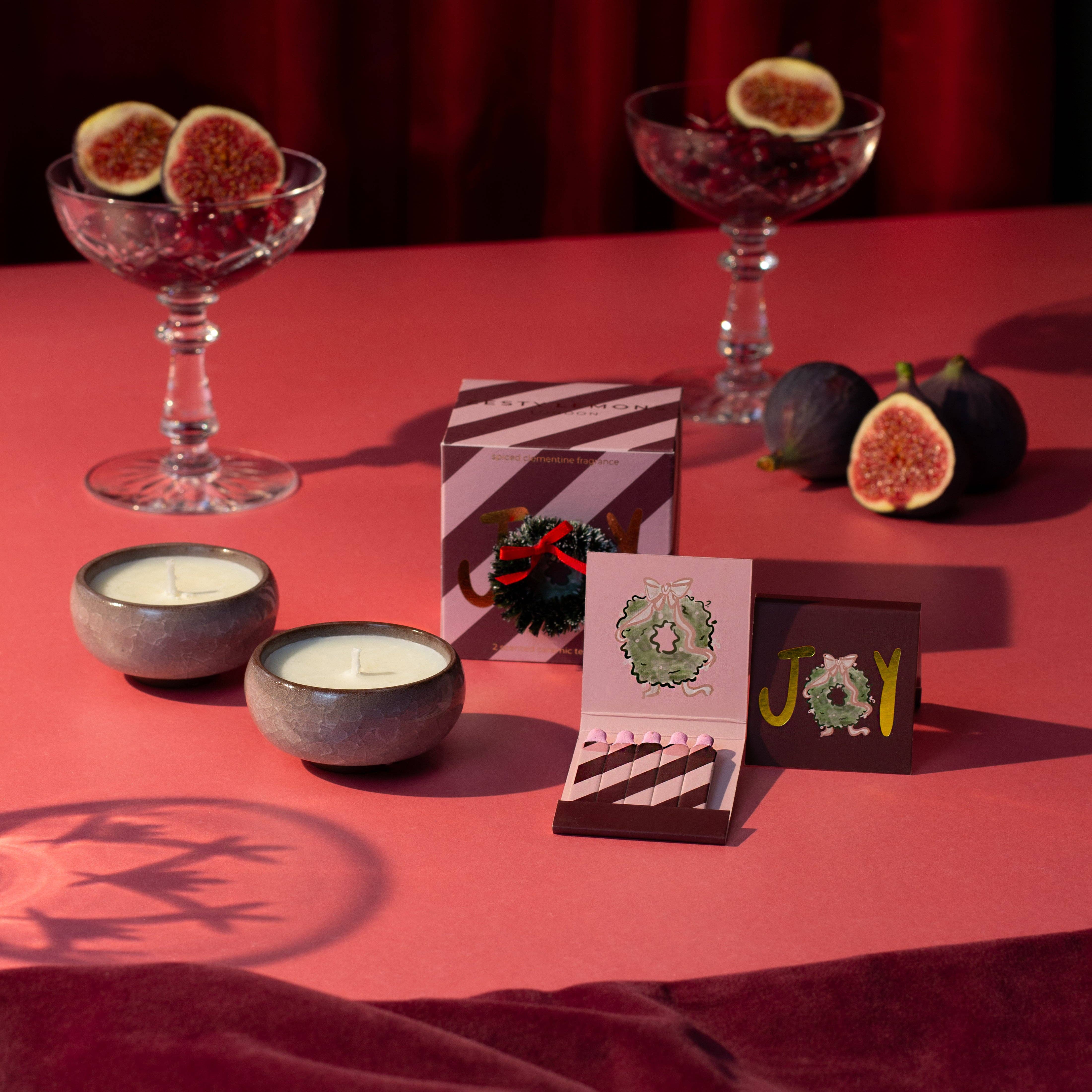 Coffret bougies chauffe-plat Joy (Boîte de 2) - Clémentine épicée