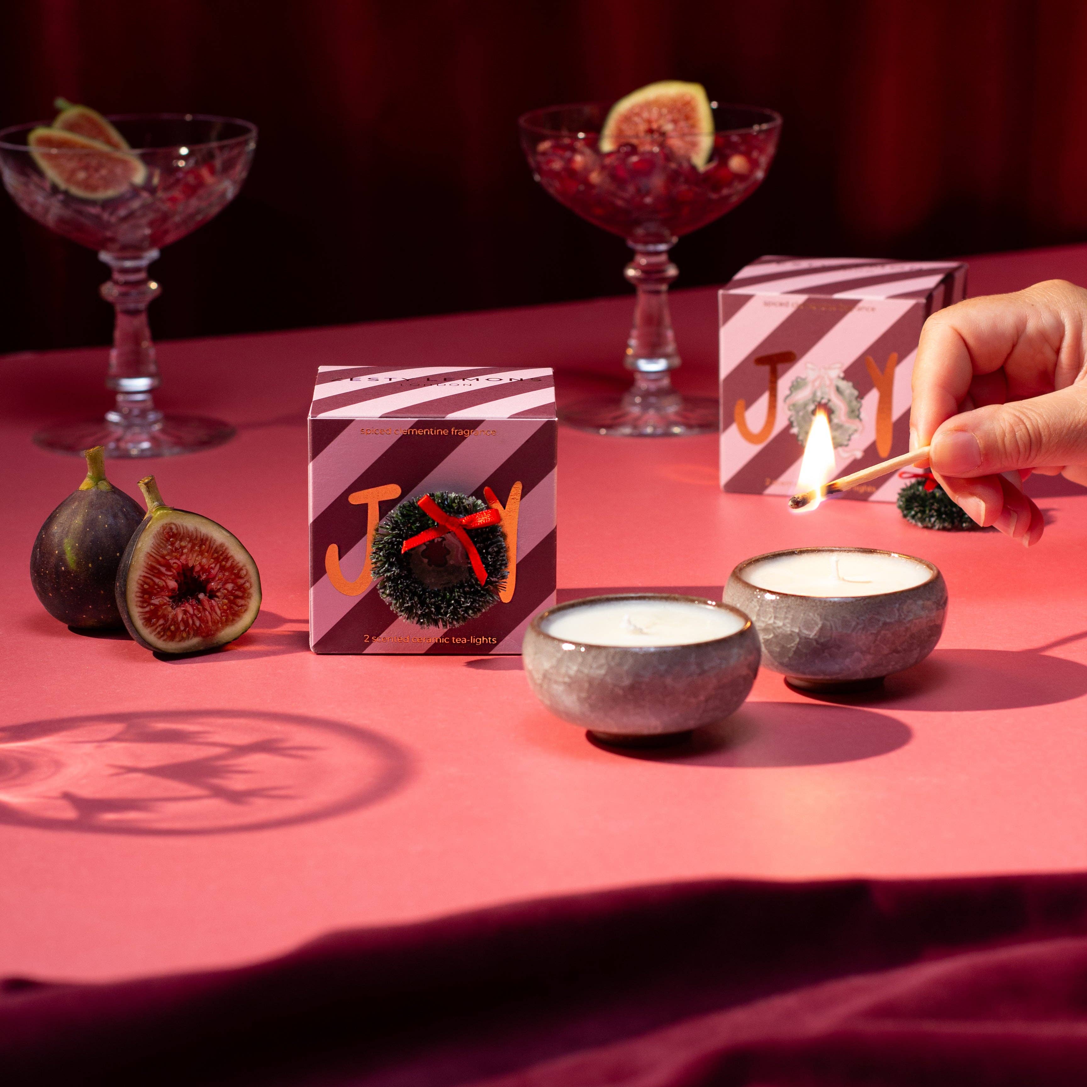 Coffret bougies chauffe-plat Joy (Boîte de 2) - Clémentine épicée