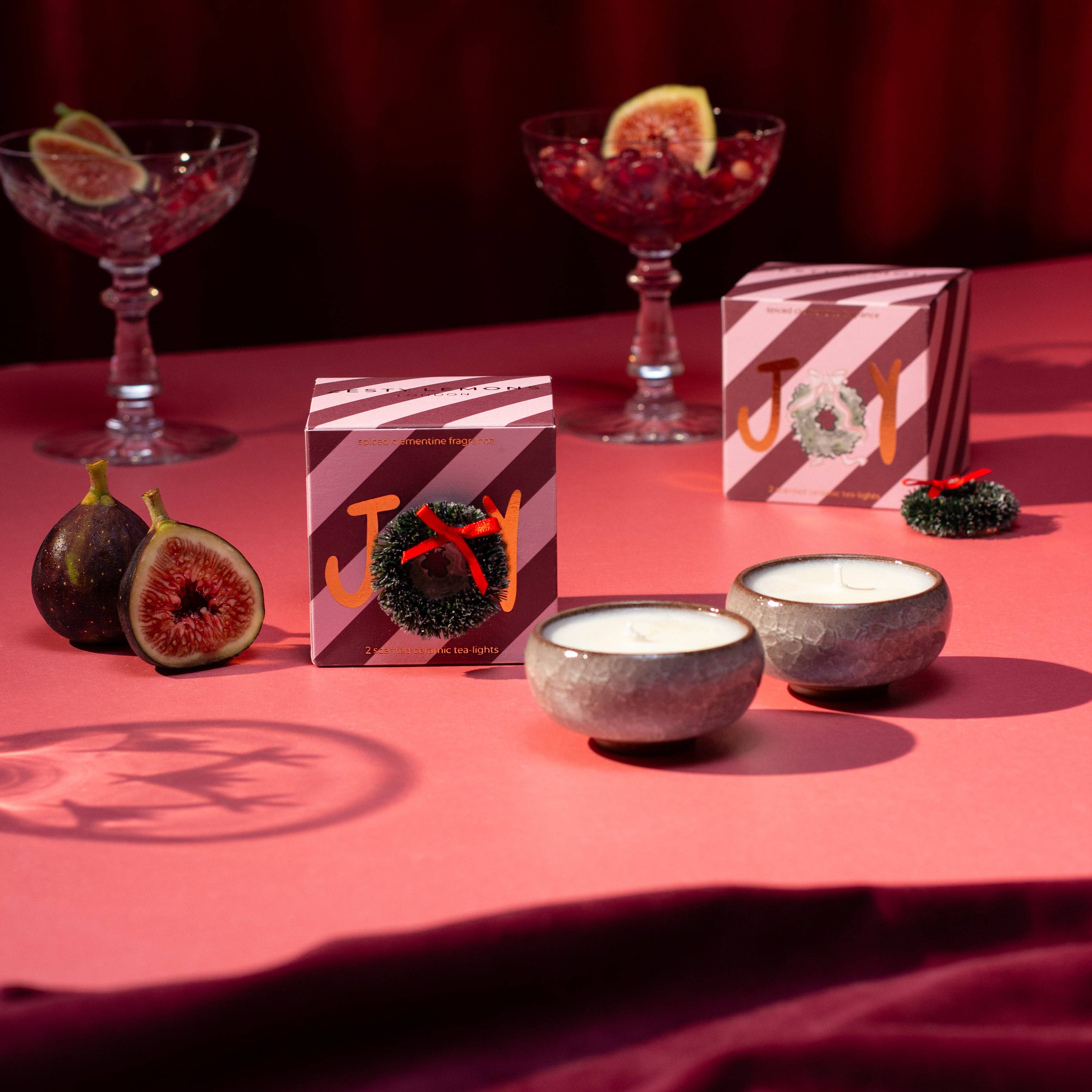 Coffret bougies chauffe-plat Joy (Boîte de 2) - Clémentine épicée