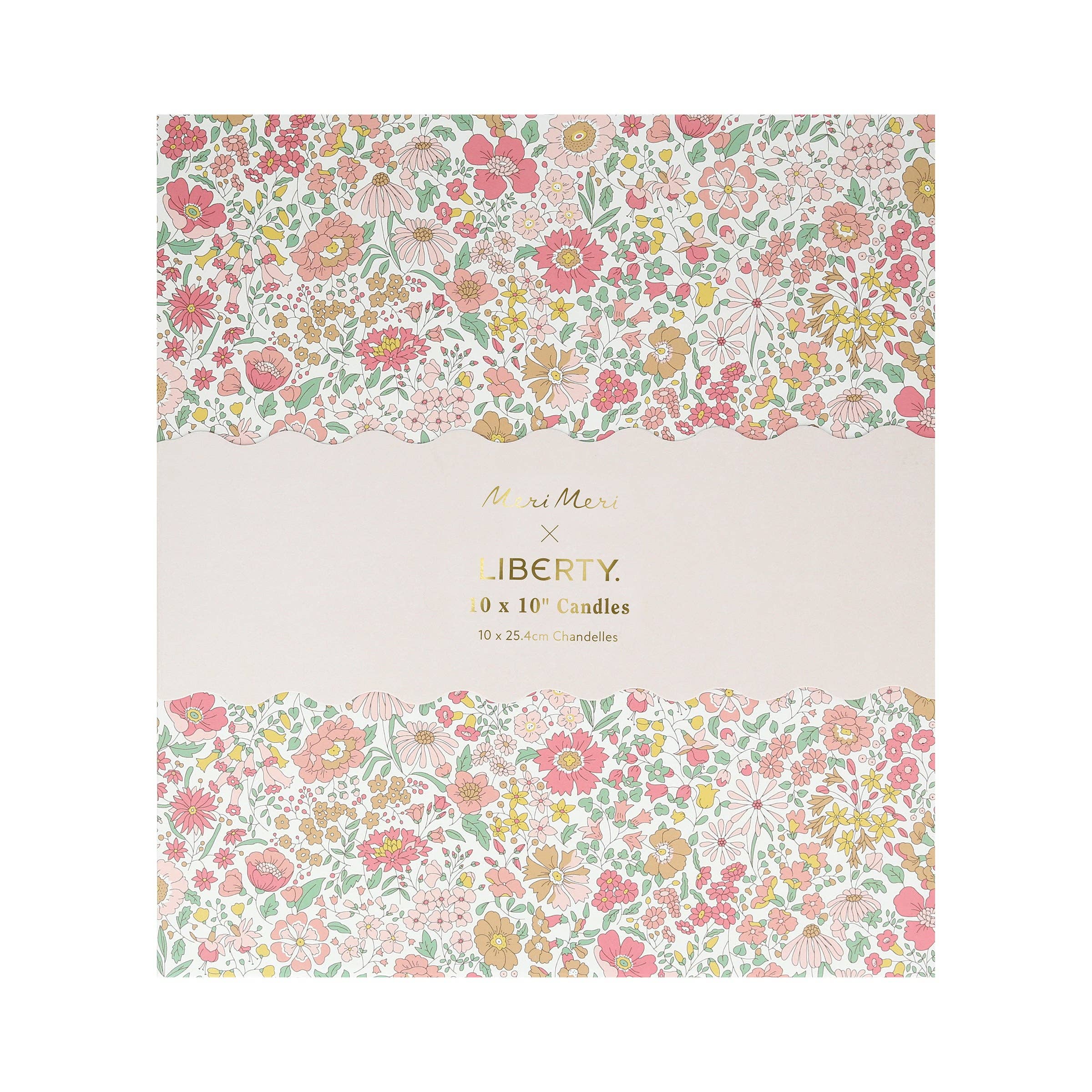 Coffret de 10 bougies torsadées – Édition Liberty London