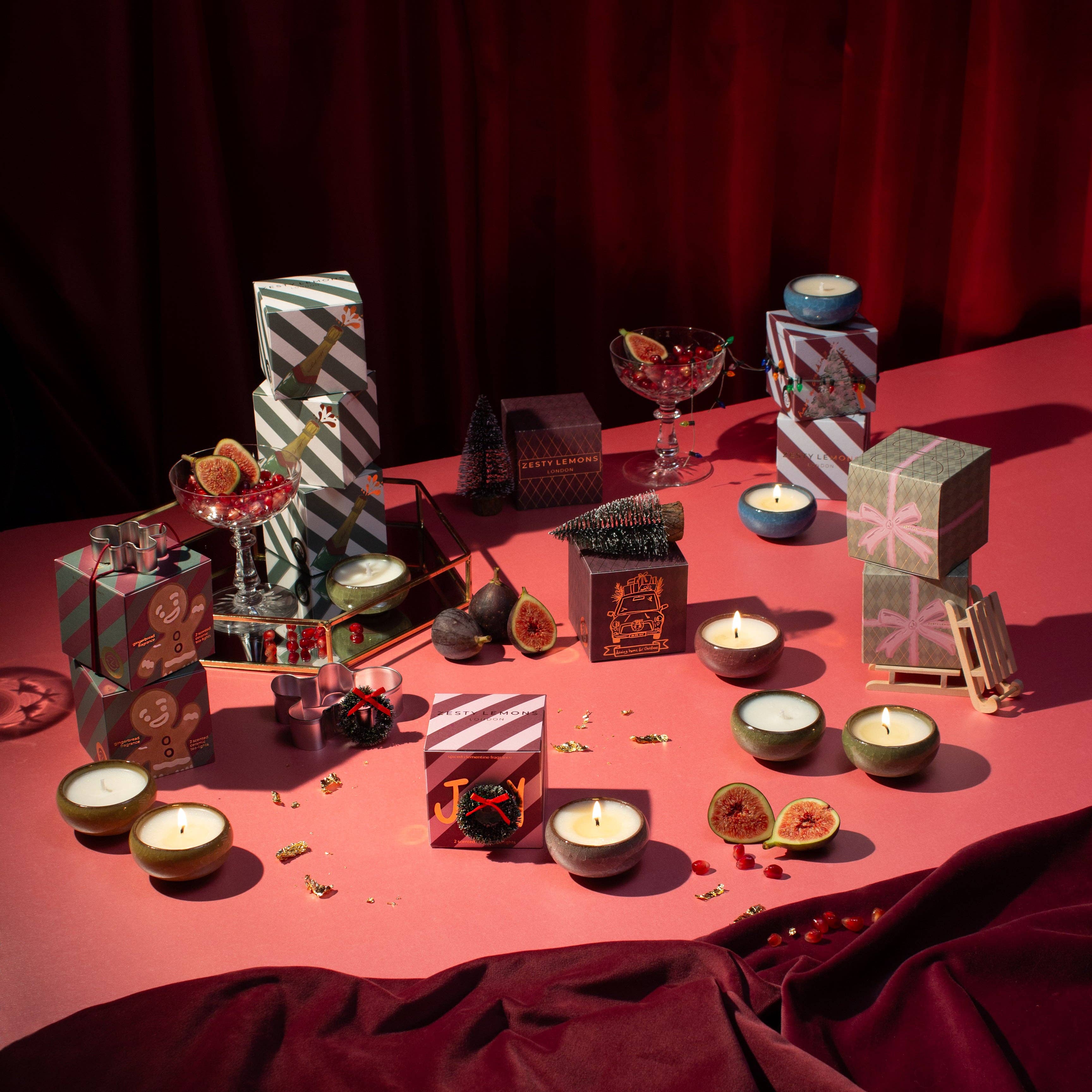 Coffret bougies chauffe-plat Cracking Christmas (Boîte de 2) - coin du feu