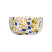 Coupelle en verre moucheté bleu et vert OPJET PARIS – vendue par lot de 2
