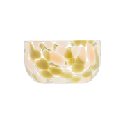 Coupelle en verre moucheté kaki et rose OPJET PARIS – vendue par lot de 2