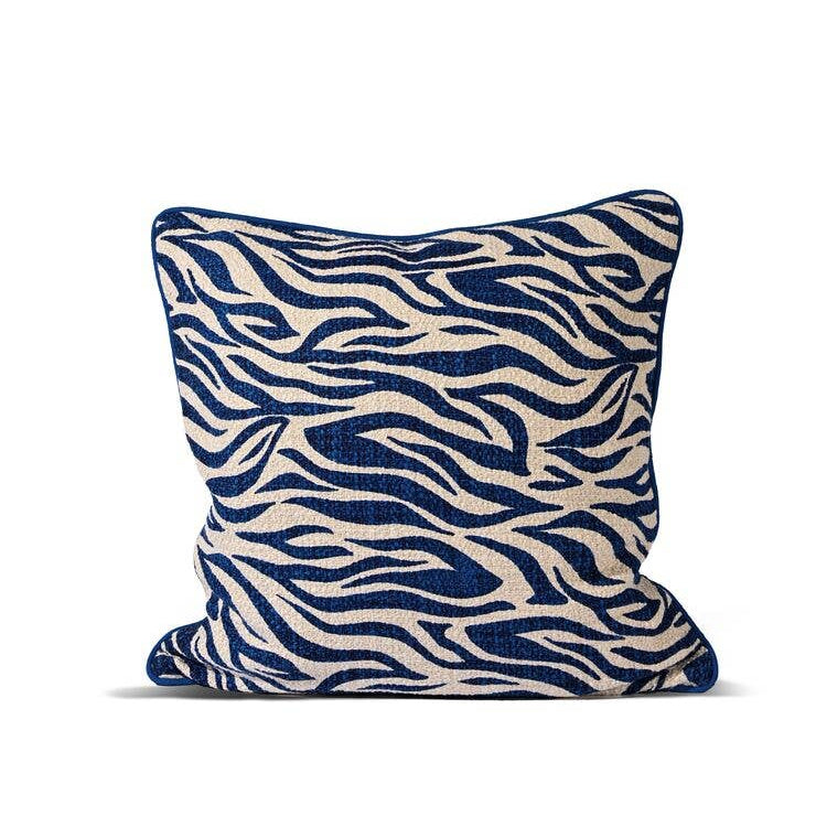 Coussin ANIMA - zèbre bleu