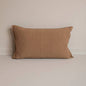Coussin en lin uni - tabac