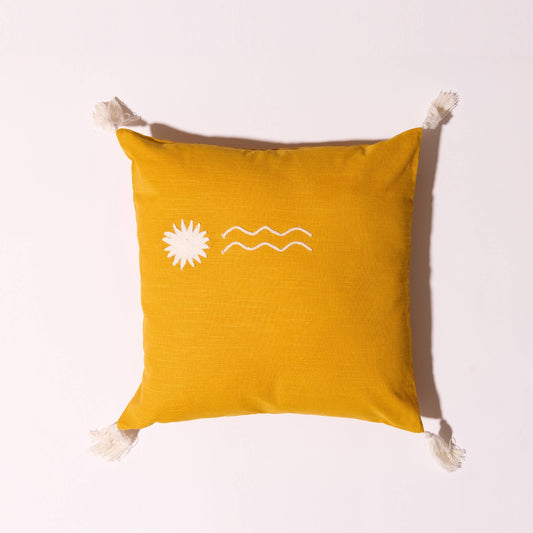 Coussin L'ÉTÉ - ocre