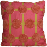 Coussin RETRO à gros pois, rouge et rose | KERSTEN