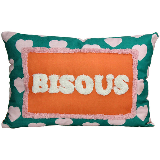 Coussin BISOUS - 40 x 60 cm