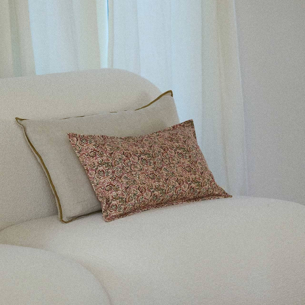 Coussin TAORMINA, portofino rose | Gabrielle Paris