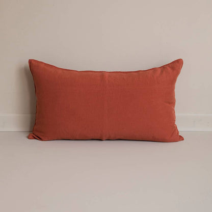 Coussin en lin uni Brick - 40x60 cm