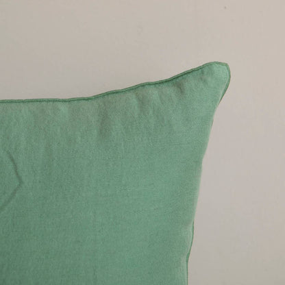 Coussin en lin uni - vert clair