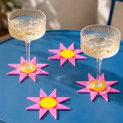 Lot de 4 sous-verres Sunburst