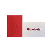 Mini carte et enveloppe - OH OH OH