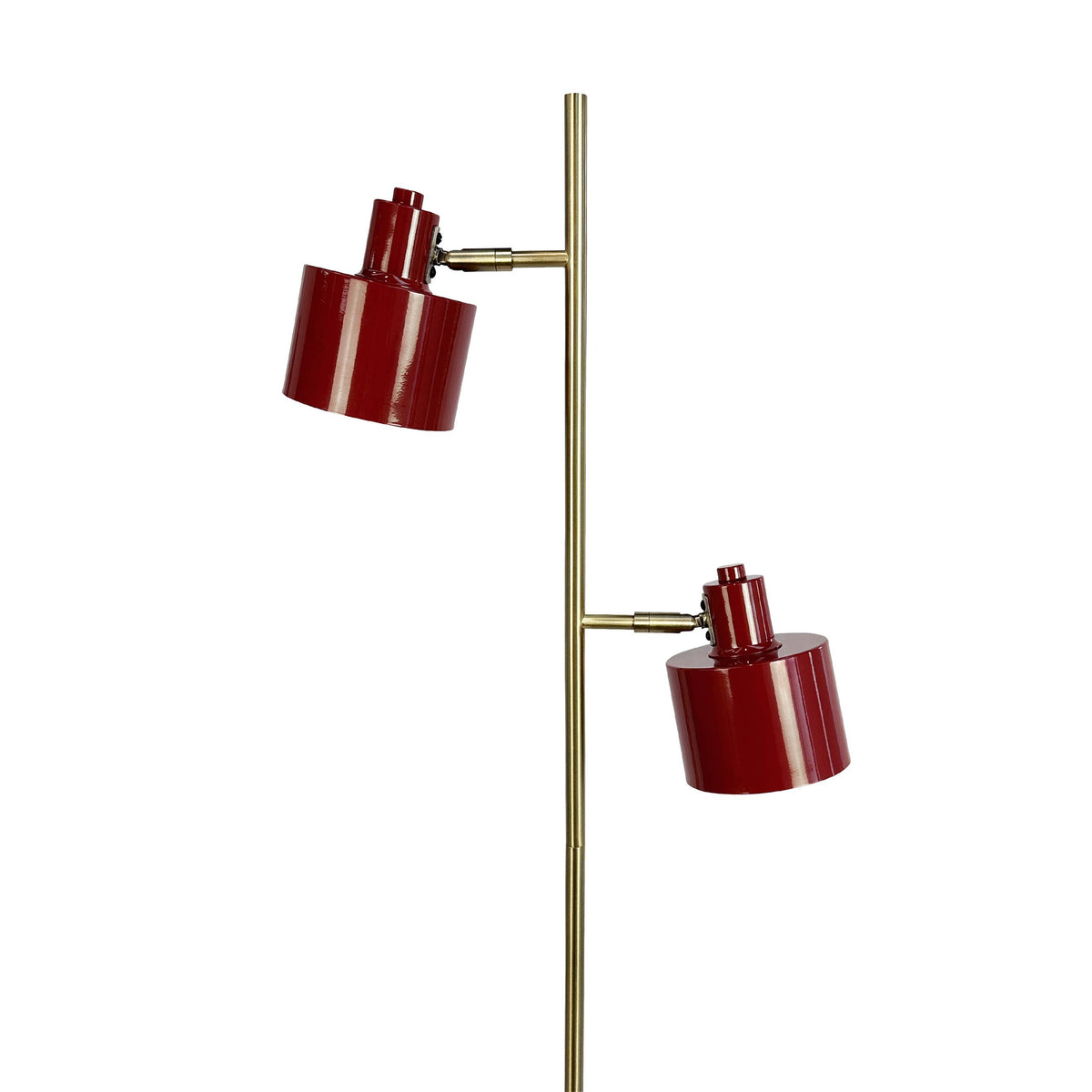 Lampadaire OCEAN rouge & laiton