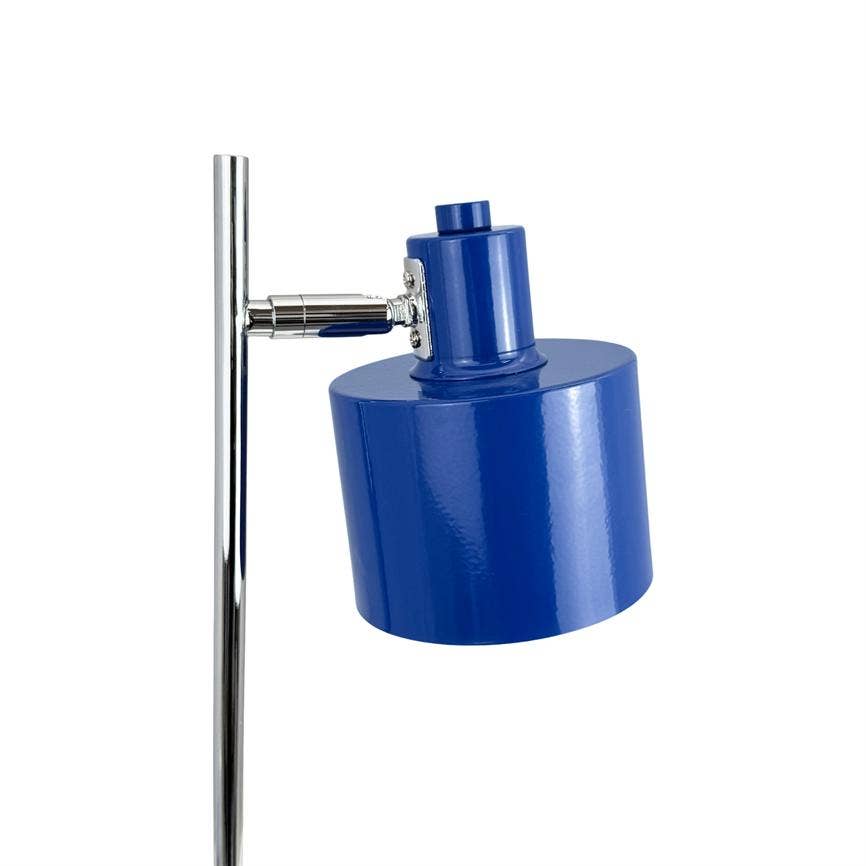 Lampe à poser OCEAN bleu & chrome
