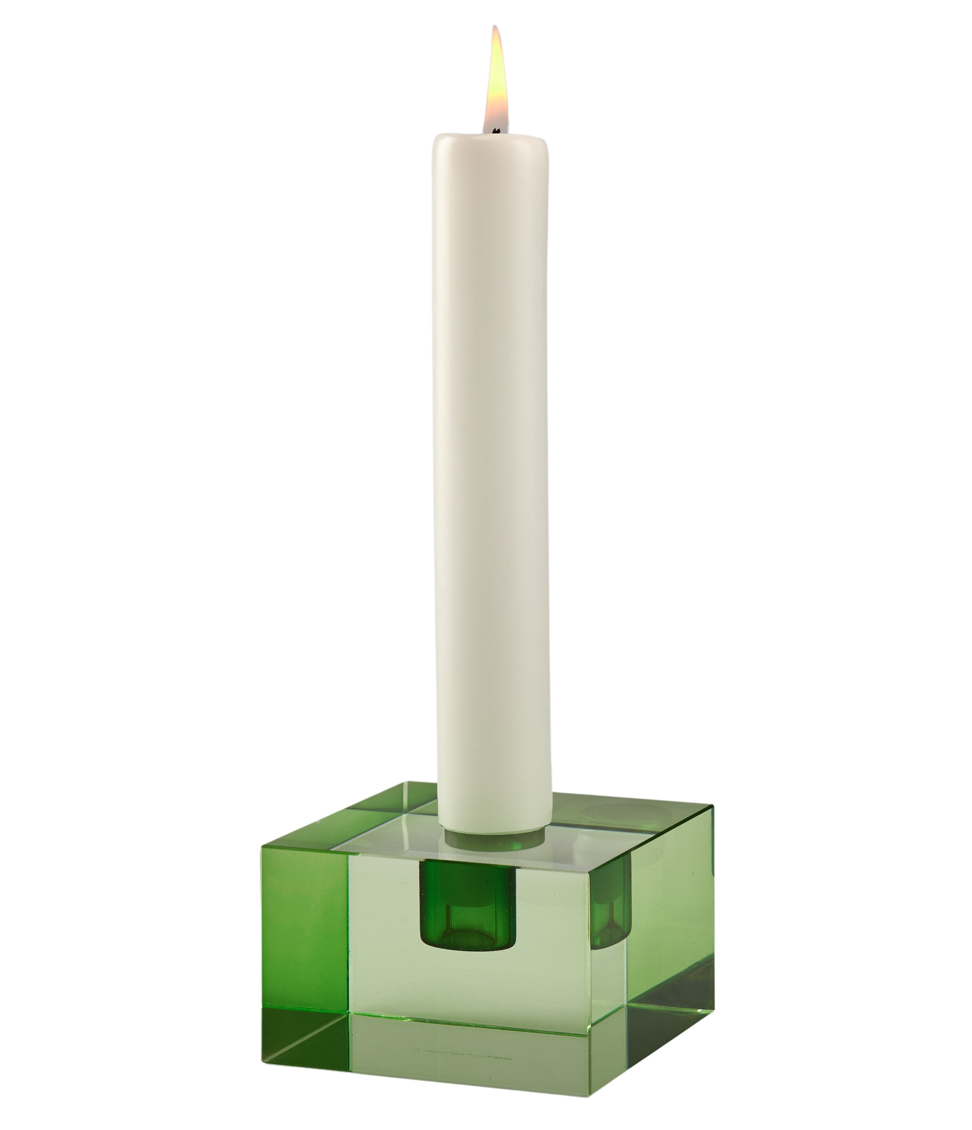 Bougeoir en cristal vert – DIOPTRICS XS
