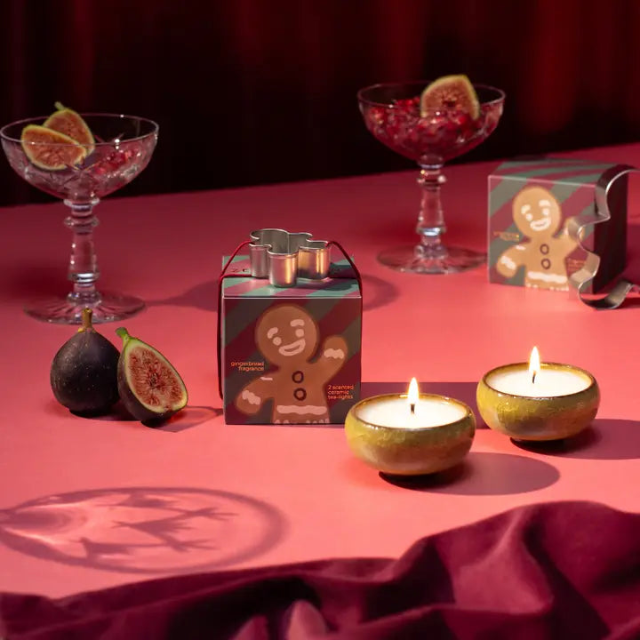 Coffret bougies chauffe-plat Pain d'épices (Boîte de 2) - pain d'épices