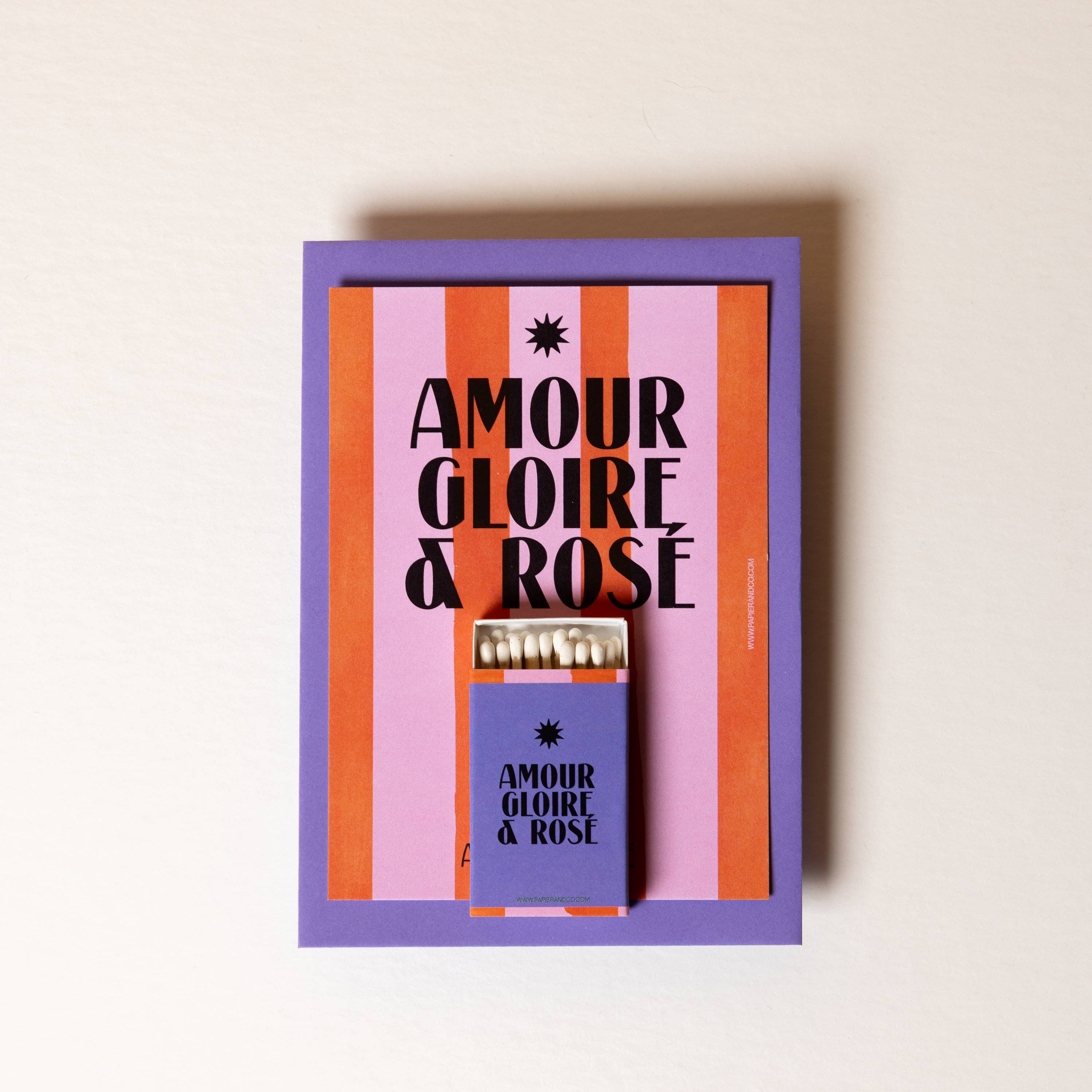 Carte anniversaire - Amour, Gloire et Rosé