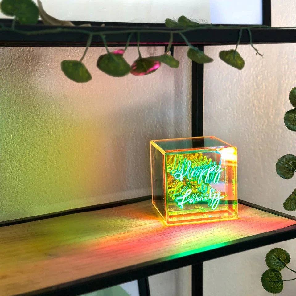 Cube lumineux HAPPY FAMILY