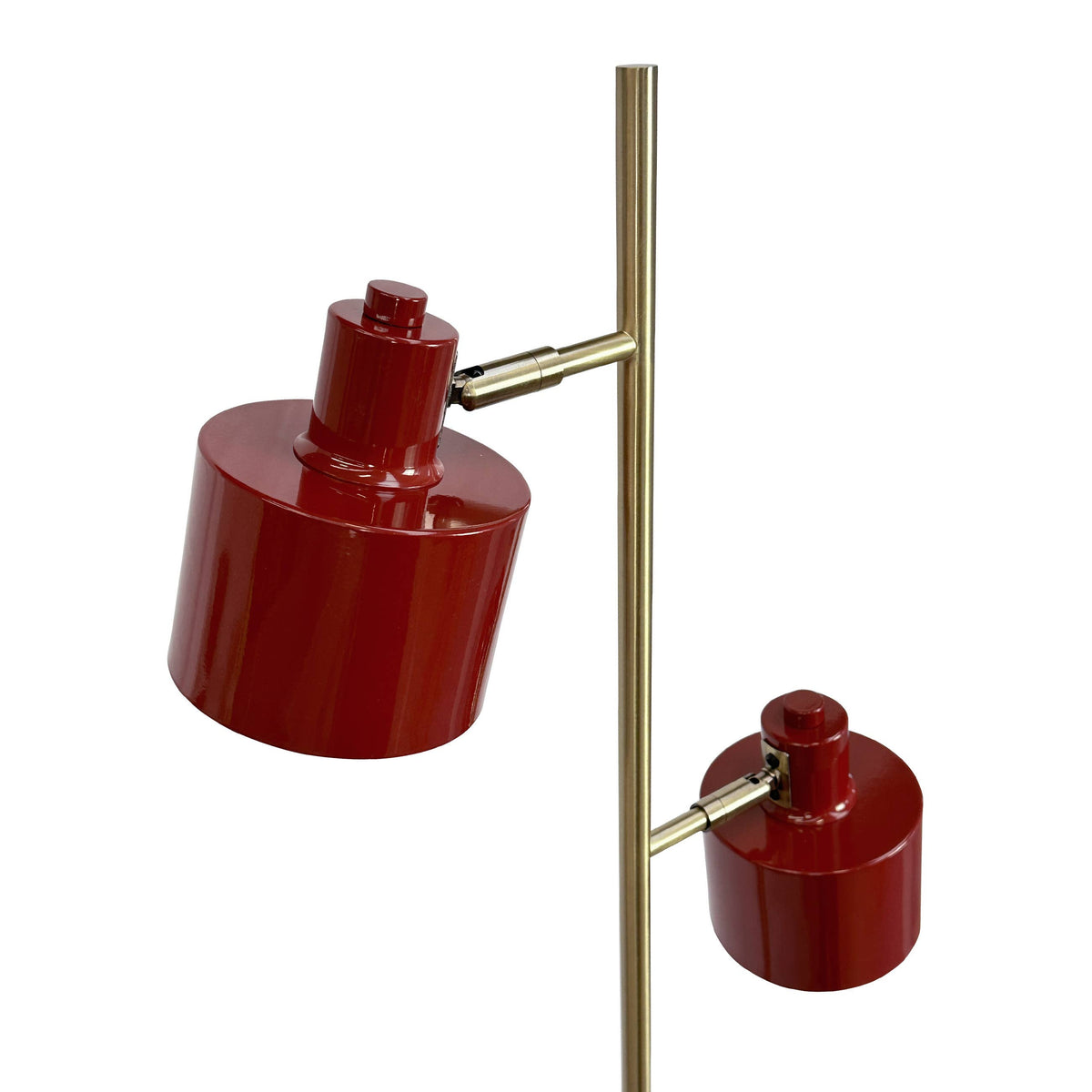 Lampadaire OCEAN rouge & laiton