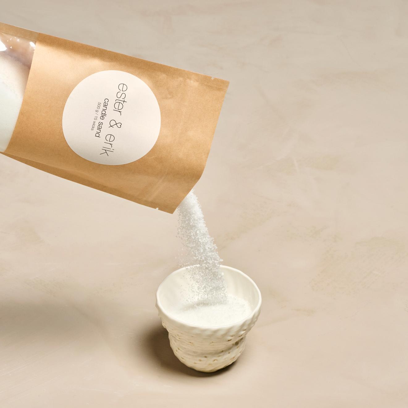 Sable à bougies - 500 gr + 15 mèches