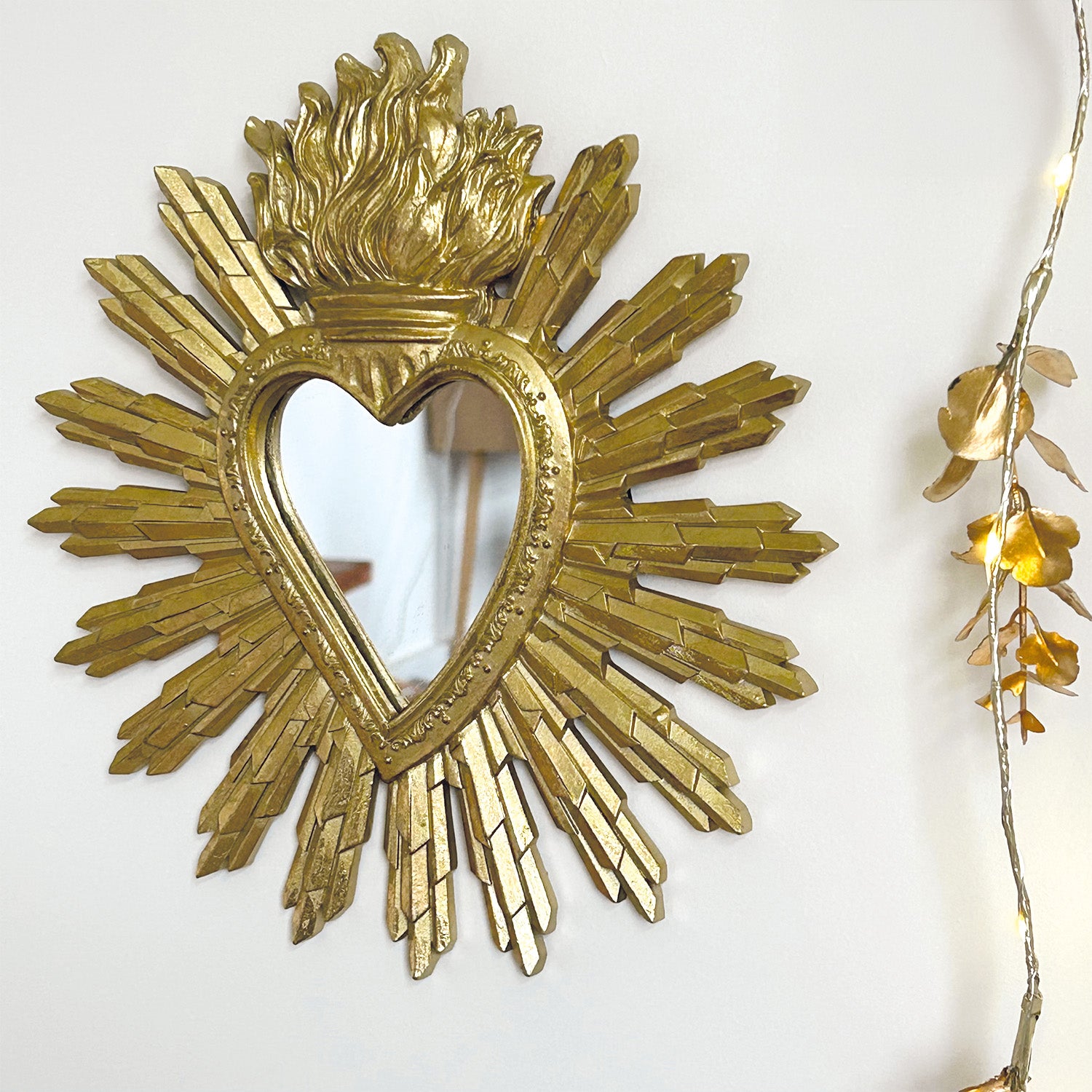 Miroir COEUR ex-voto