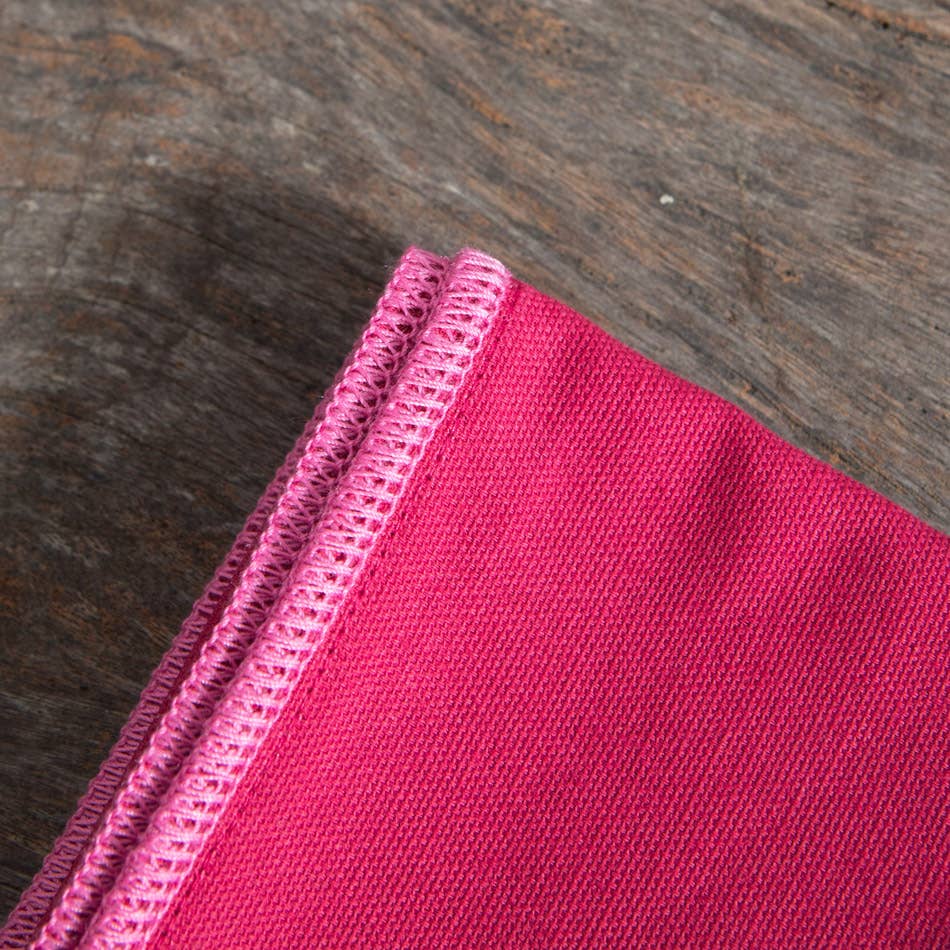Lot de 2 serviettes à bord contrasté