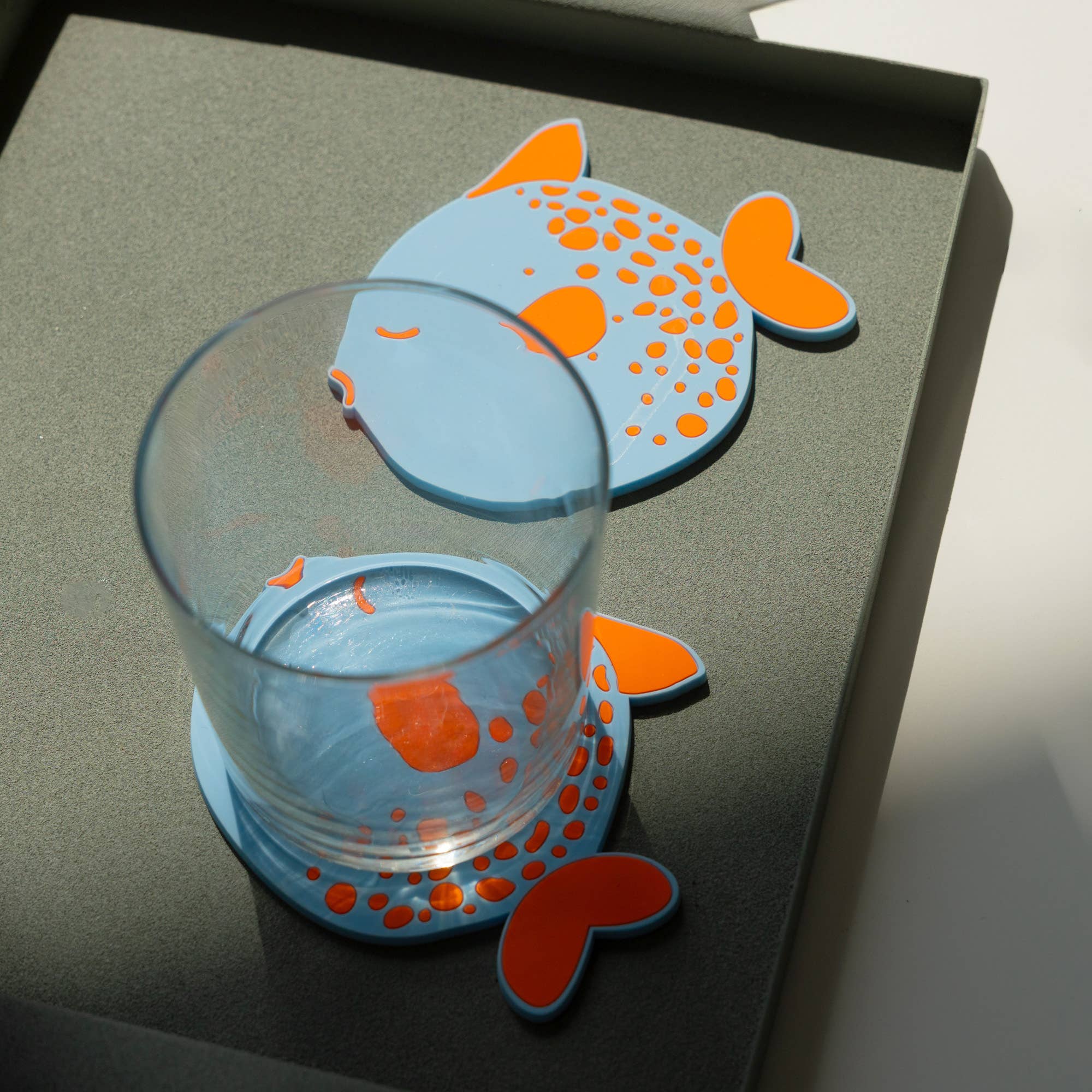 Set de 4 dessous de verre poisson