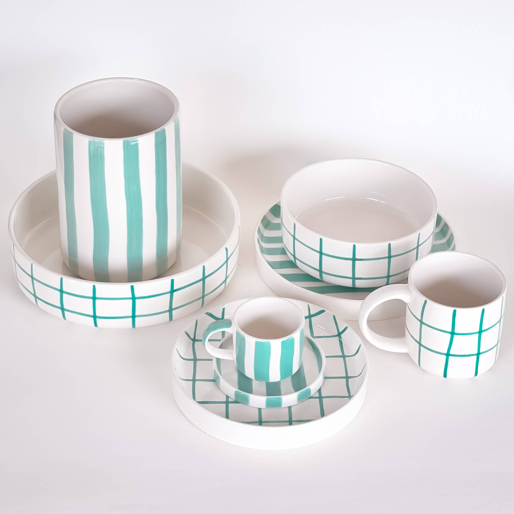 Mug STRIPES - Amalfi mint