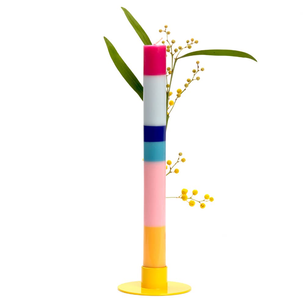 Bougie multicolore HAPPY DAY