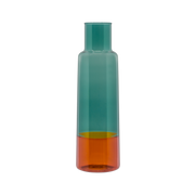 Carafe en verre OCEAN - bleu & orange