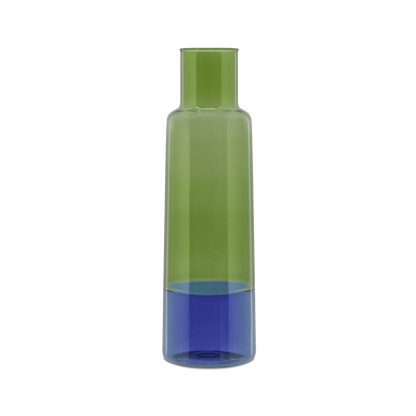 Carafe en verre OCEAN - bleu & vert