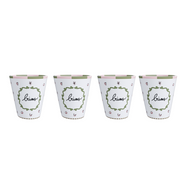 Set de 4 gobelets assortis "Bisous" – Opjet Paris